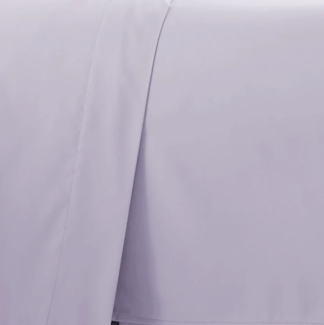 Juego de sabanas lila palido lisas