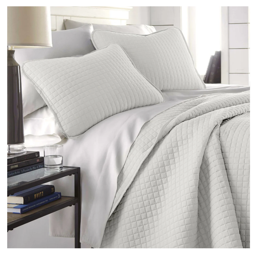 Quilt set vila gris palido