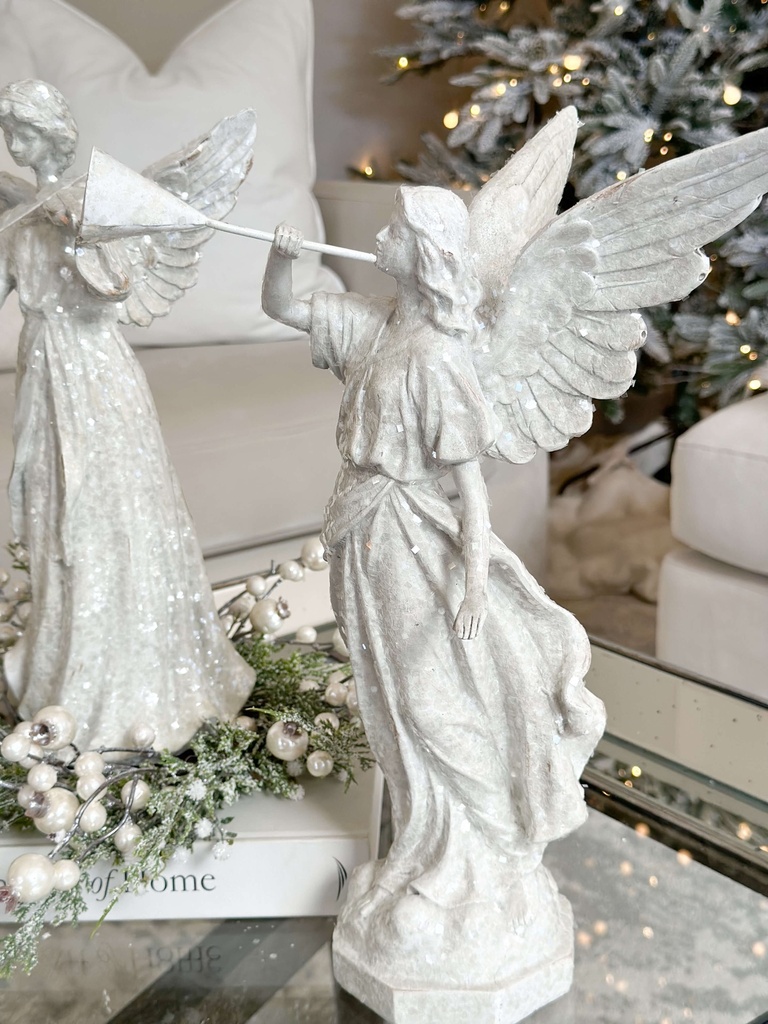 Angel blanco con instrumento (2 estilos)