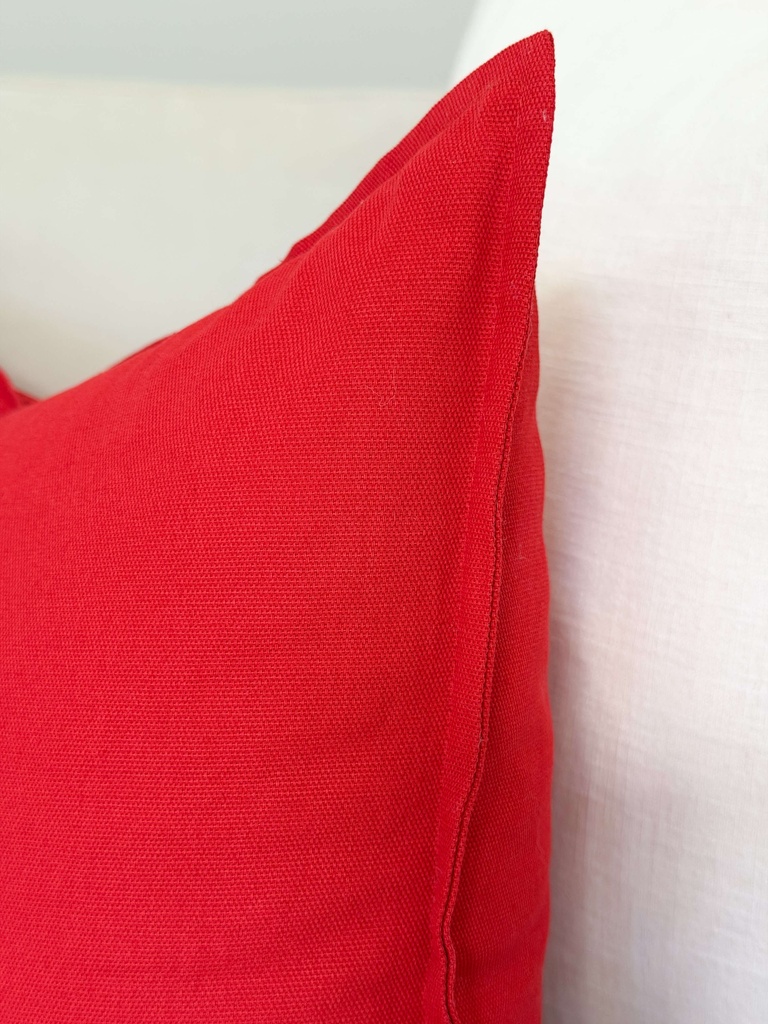 Cojin lumbar rojo algodon