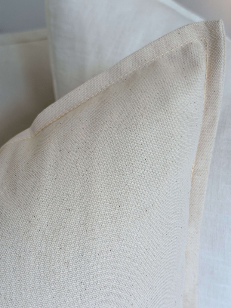 Forro de cojin natural algodon