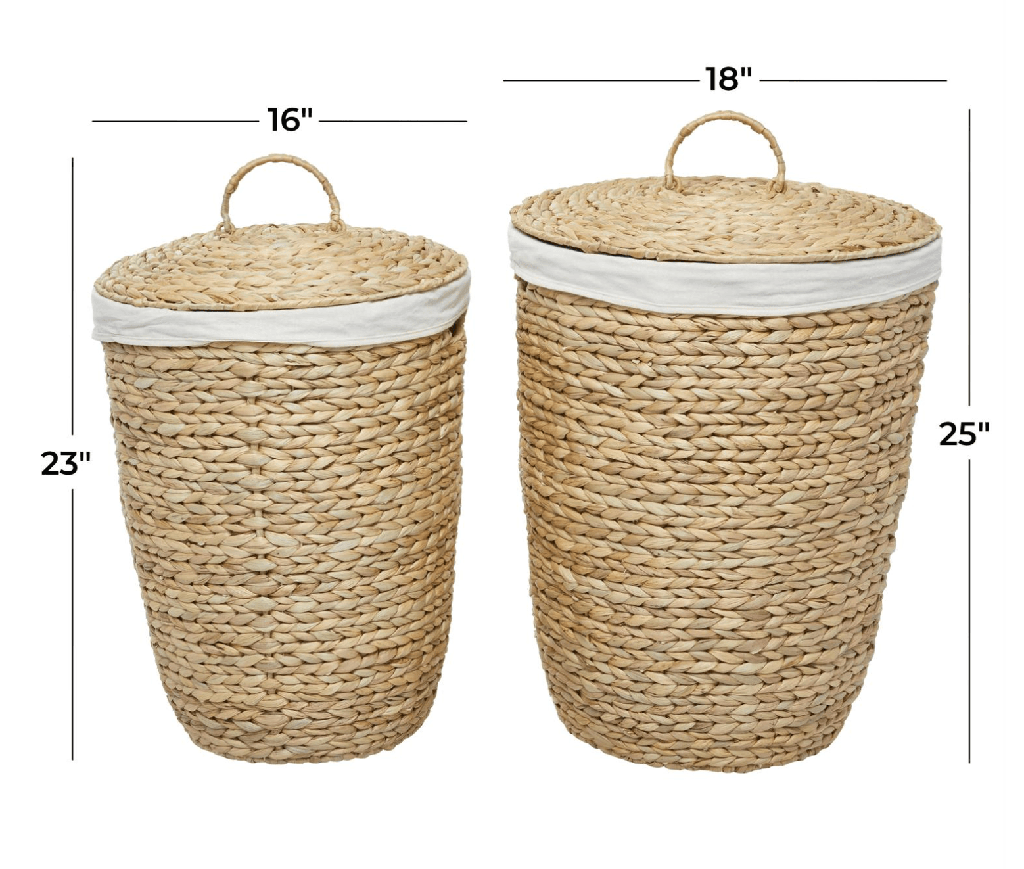 Cesta con tapadera para ropa (2 tamaños)