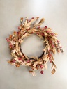 Corona de flores silvestres de otoño