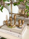 Candelabro dorado para candela conica