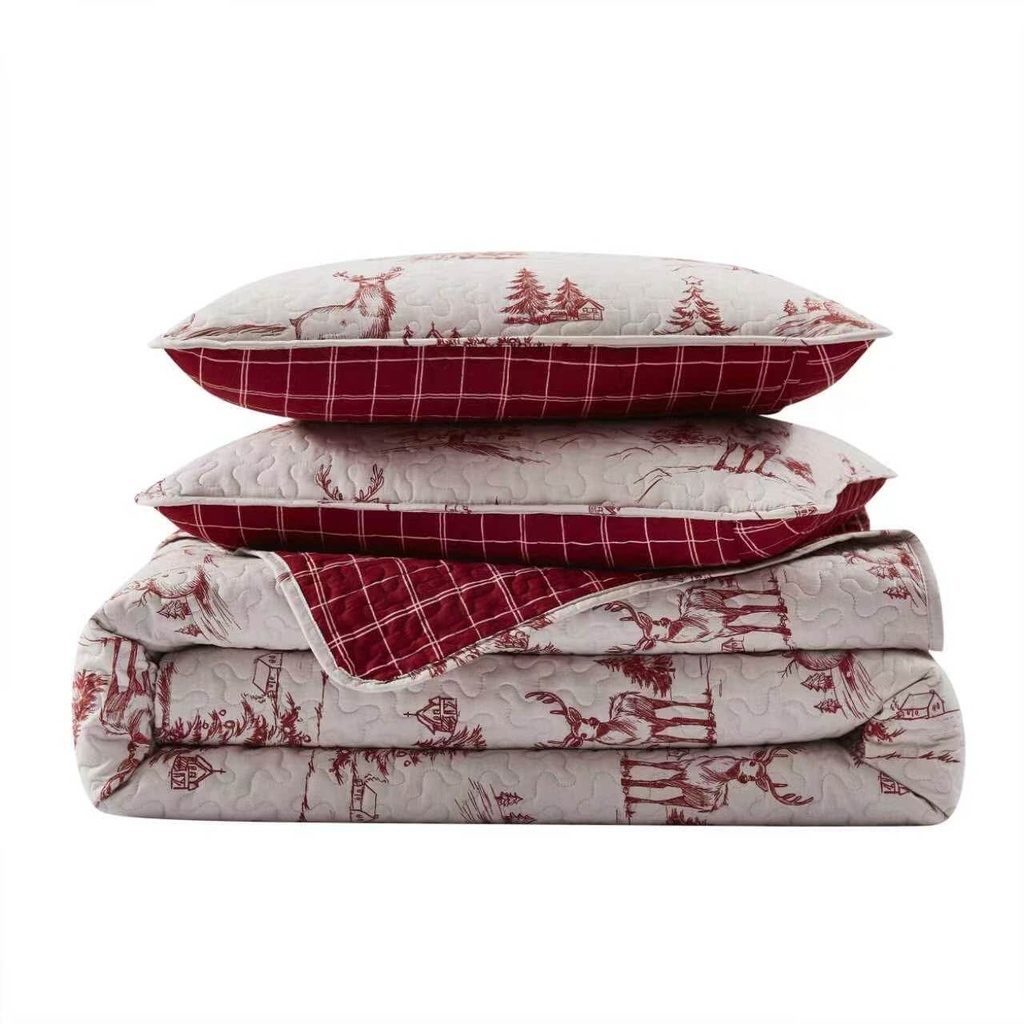 Quilt Set Winter Wood Christmas