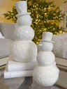 Snowman blancos brillantes (2 Tamaños)