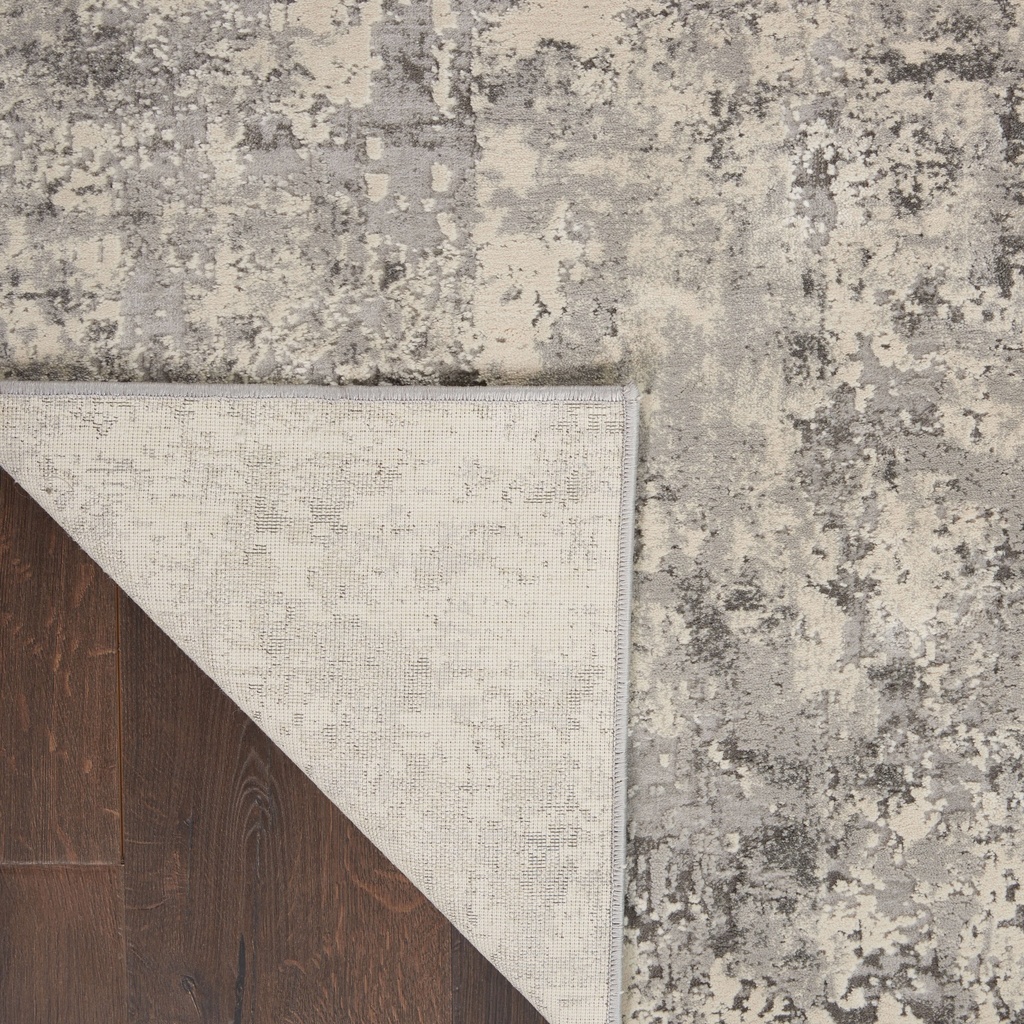 Alfombra Rustic gris y Ivory