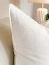 Cojin blanco de lino