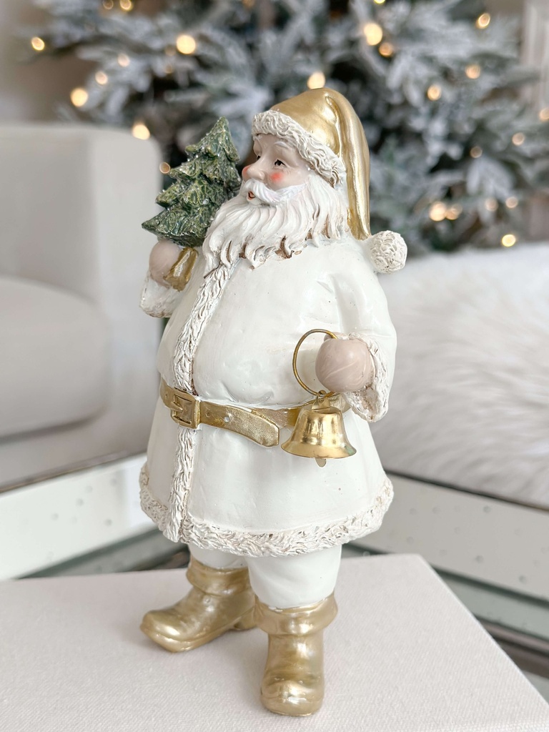 Santa blanco con campanita
