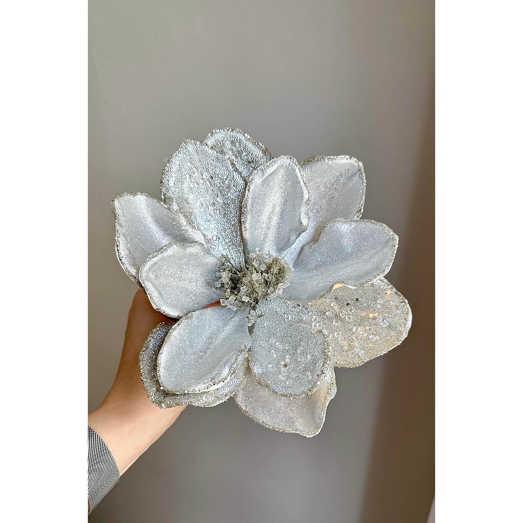 Magnolia plateada con Piedras