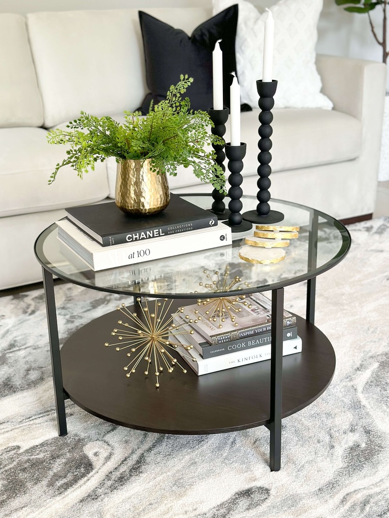 Mesa de centro negra