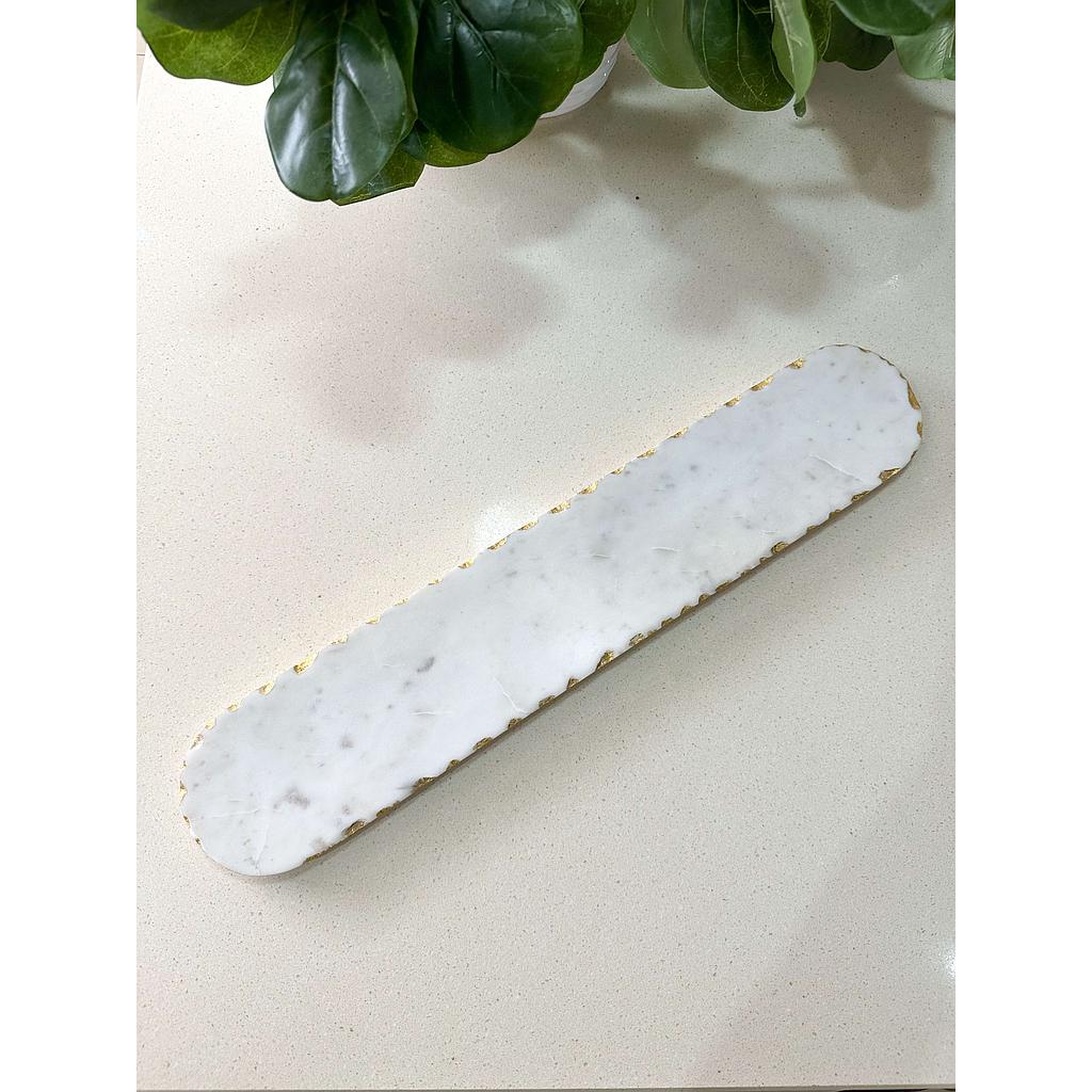 Oval marble tray