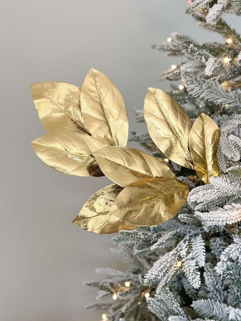 Rama Hoja de Magnolia Dorada