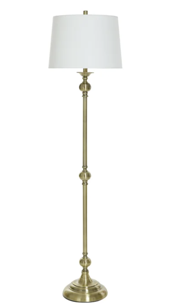 Lampara de piso dorada