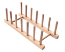 Organizador de platos de bambu