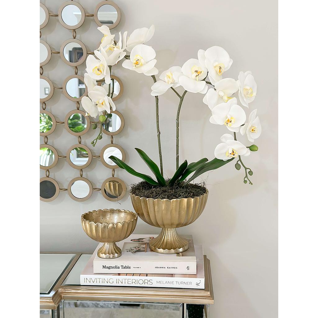 Copa dorada de metal (dos tamaños)