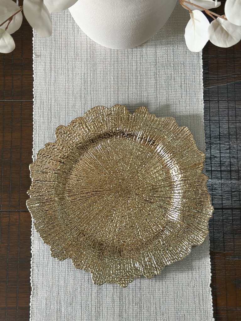 Porta plato dorado