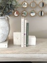 Set de 2 bookends de marmol