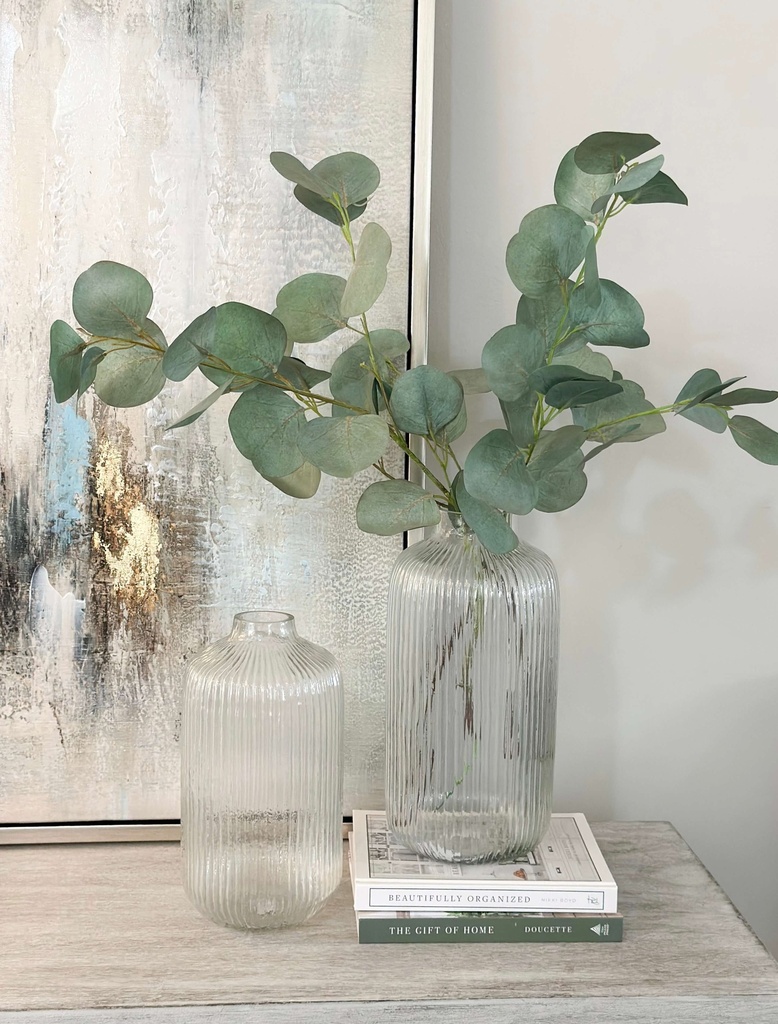 Base alta canaleada transparente