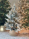 Arbol nevado 4 pies con luz