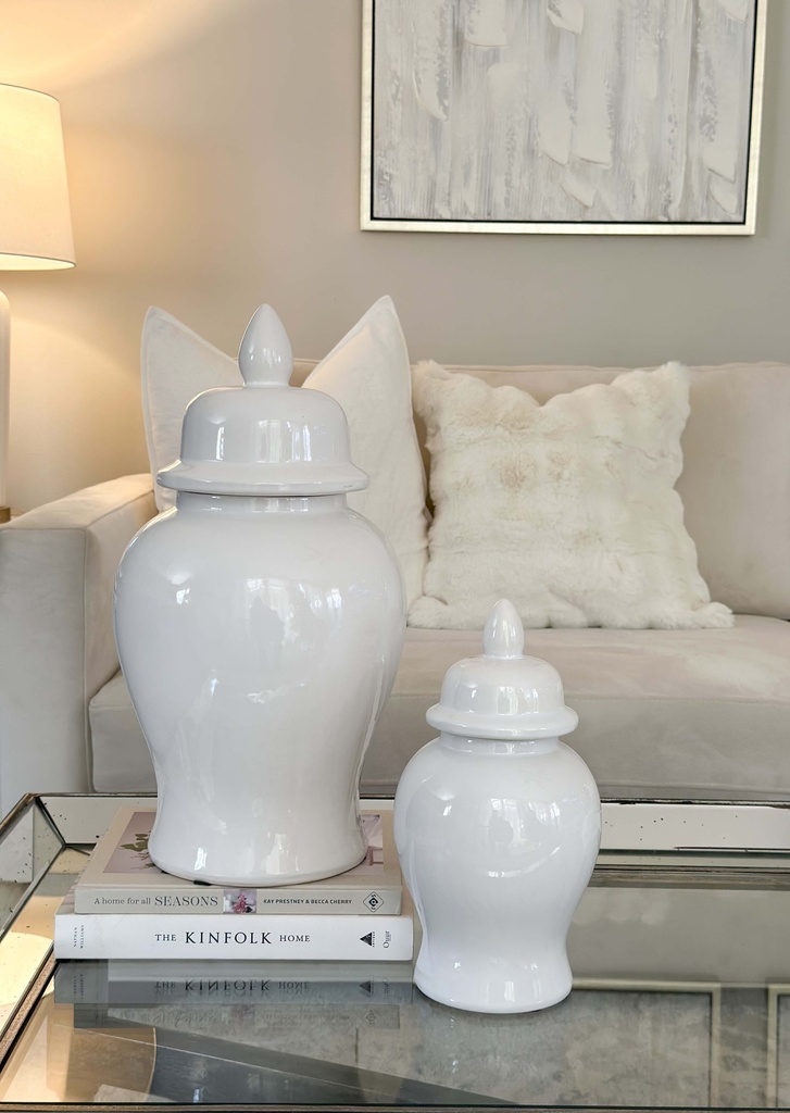 Ginger jar Ivory (2 tamaños)