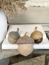 Set de 3 bellotas de resina