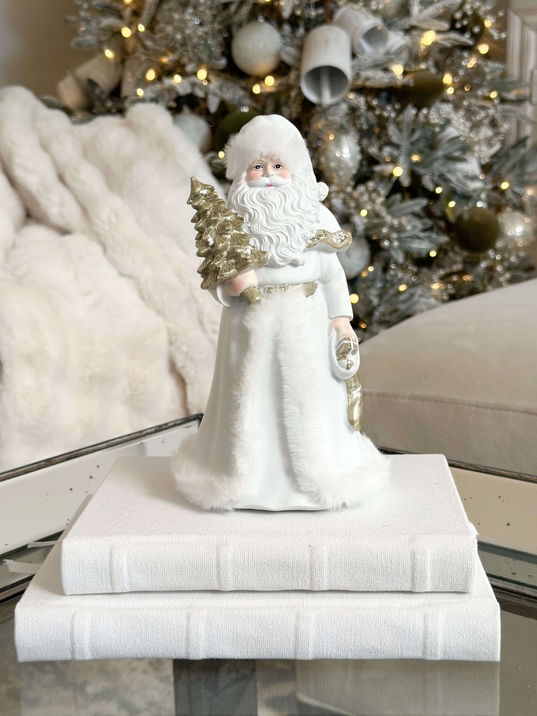 Santa blanco faux fur