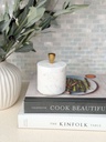 Mini marble jar con dorado