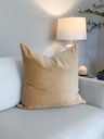 Forro de cojin euro terciopelo dorado