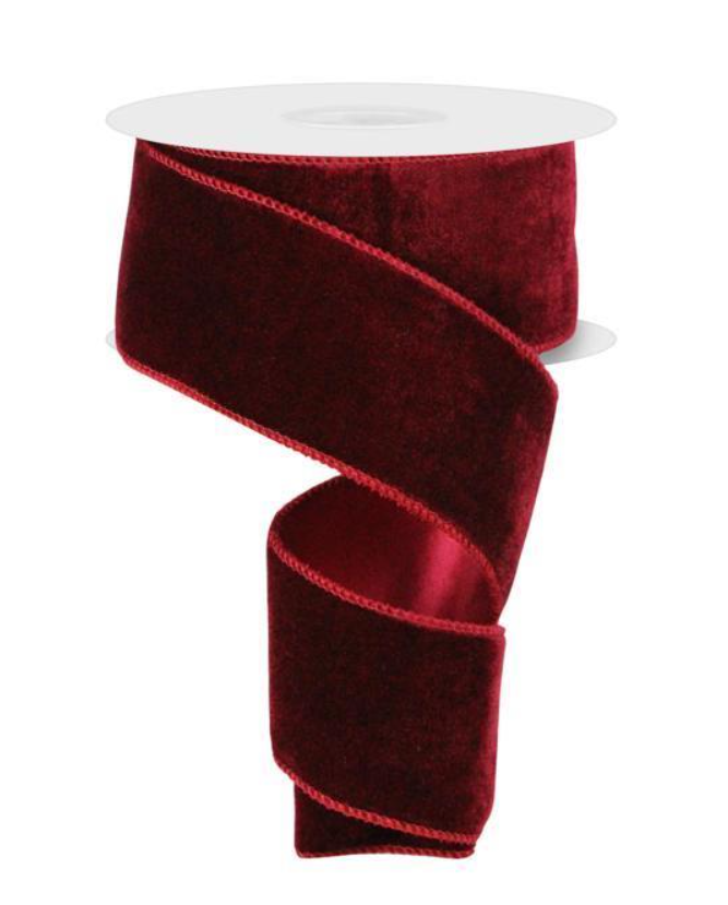 Rollo de cinta velvet roja (2 Tamaños)