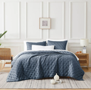 Bamboo Quilt Set Azul Oversized