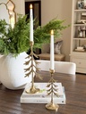 Set de 2 candelabros tipo arbol