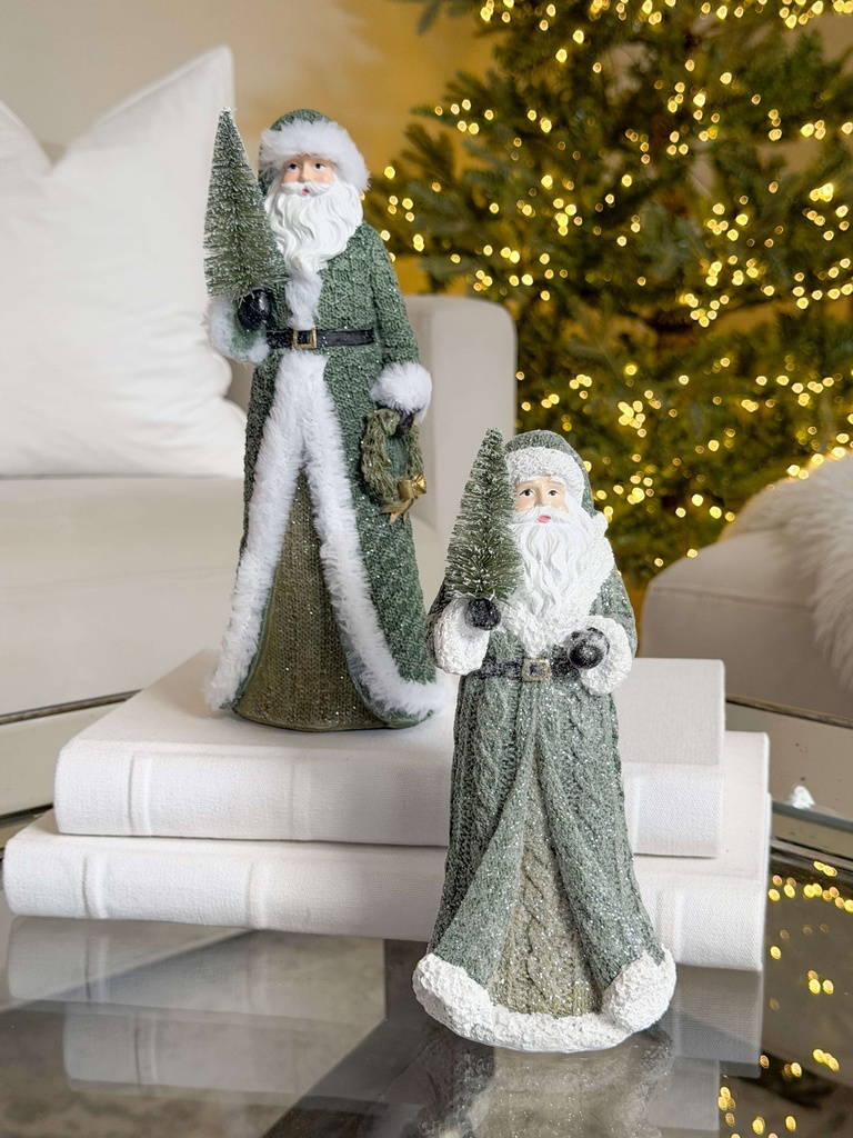 Santa verde con arbolito (2 Tamaños)