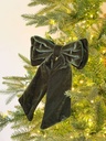 Ornamento de chongo velvet verde esmeralda