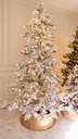 Arbol de navidad nevado de pino suizo