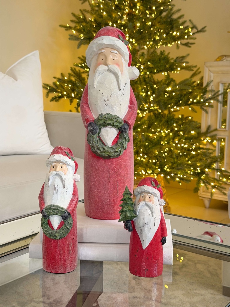 Santas rojos decorativos (3 Opciones)