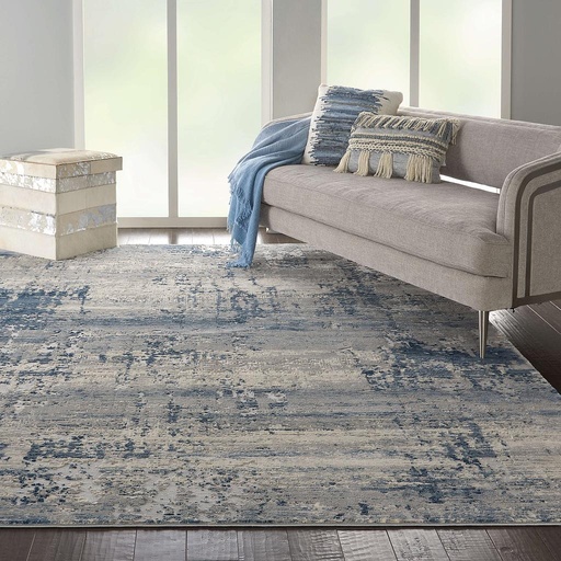 Alfombra Rustic Ivory Blue