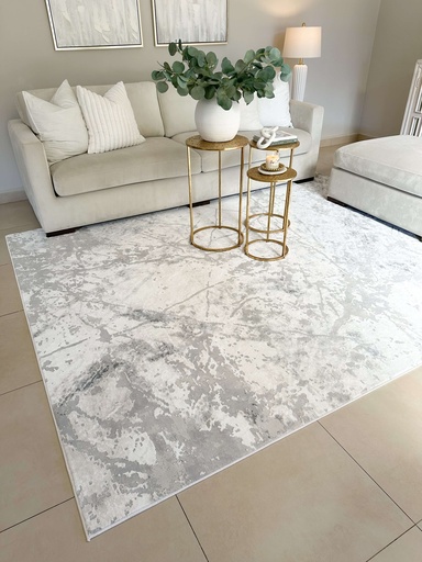 [MDK04] Alfombra abstracta moderna gris