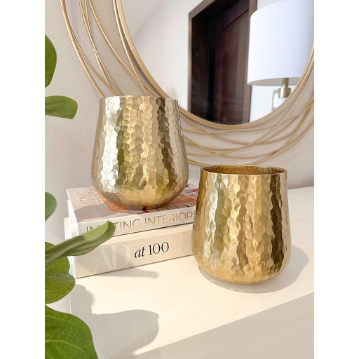 Base Martillada Dorada (2 Tamaños)