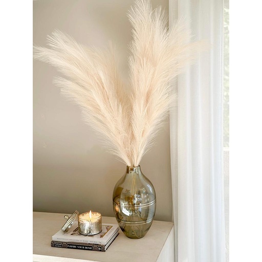 [13019] Base de vidrio soplado ahumada