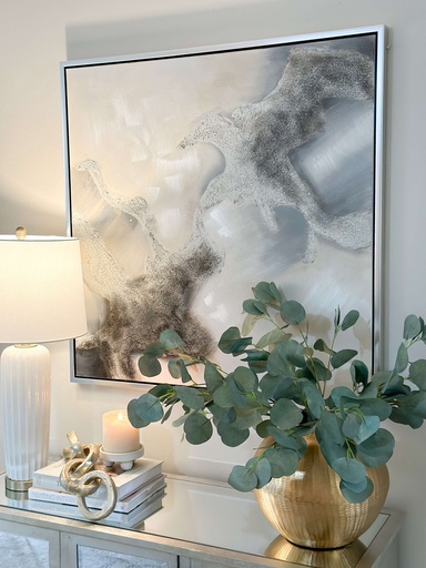 [83012] Cuadro Abstracto gris y negro