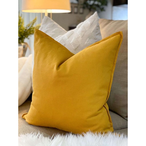 [203.958.21] Forro de Cojin Mostaza Algodón