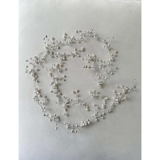 [H0293S] Guirnalda Jingle bells plateada