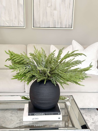 [55124A/MTX61197] Rama de pino norfolk semi nevado