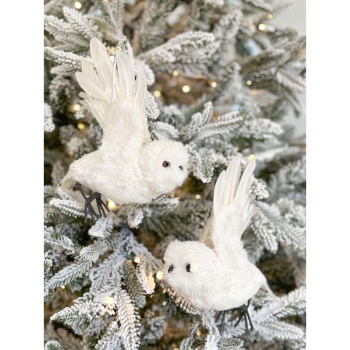 [C2555] Set de 2 búhos voladores blanco