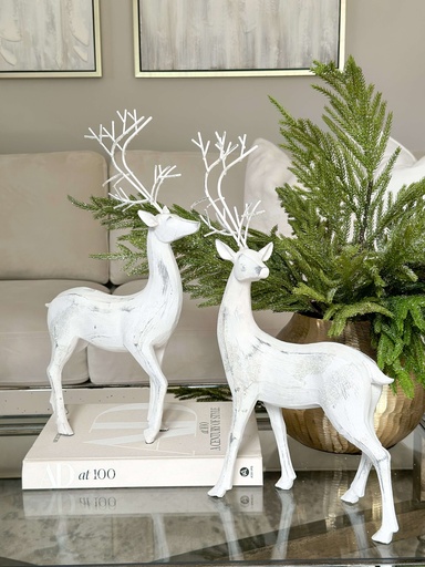 [72627] Set de 2 venados blancos