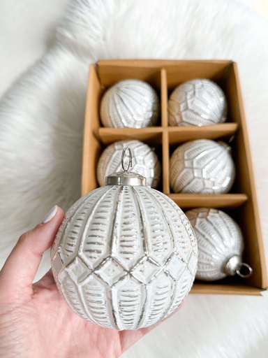 [4200703] Set de 6 esferas blancas de mercury