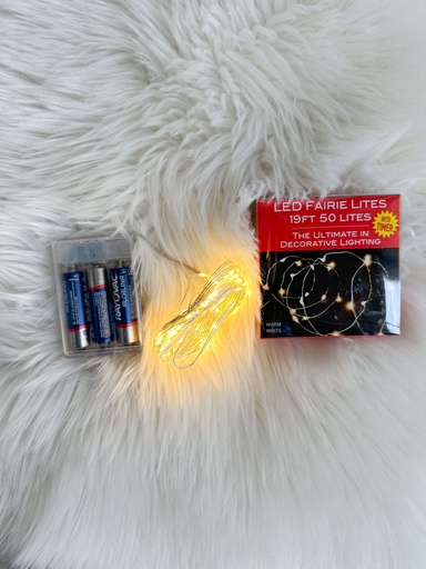 [C5534WW] Juego de luces LED de hadas con baterias