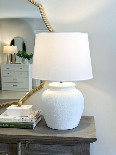 [11675] Lampara white concrete