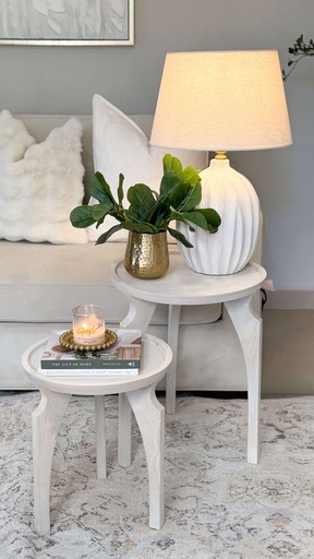 [EV19113] Set de 2 mesas redondas de madera